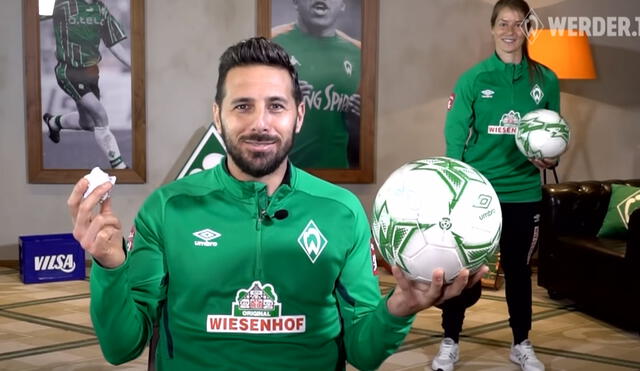 Claudio Pizarro volvió a entrenar con el Werder Bremen esta semana. Foto: Werder Bremen