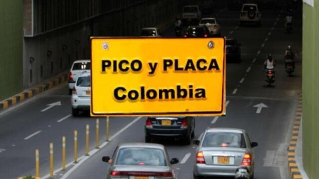 Pico y placa Colombia jueves 26 de diciembre 2019