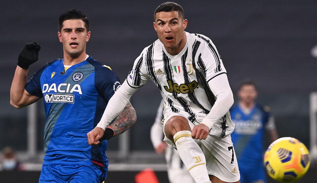 Cristiano Ronaldo marcó su gol número 13 de la temporada con la Juventus en la Serie A. Foto: ESPN