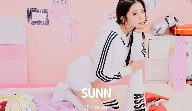 Sunn es la rapera, vocalista y bailarina del grupo K-pop femenino Cignature.
