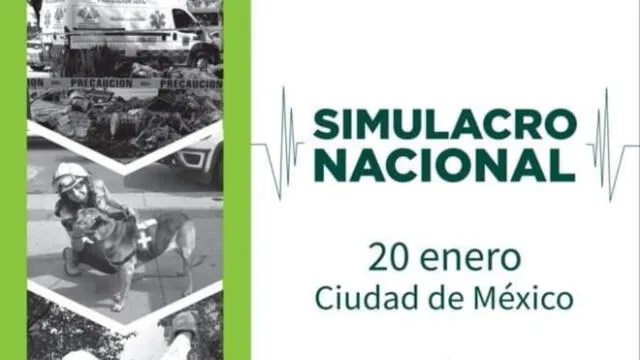 Simulacro en México 20 de enero