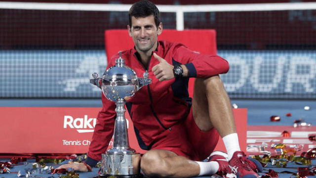 Djokovic se proclamó campeón del Abierto de Tokio por primera vez. Foto: EFE.