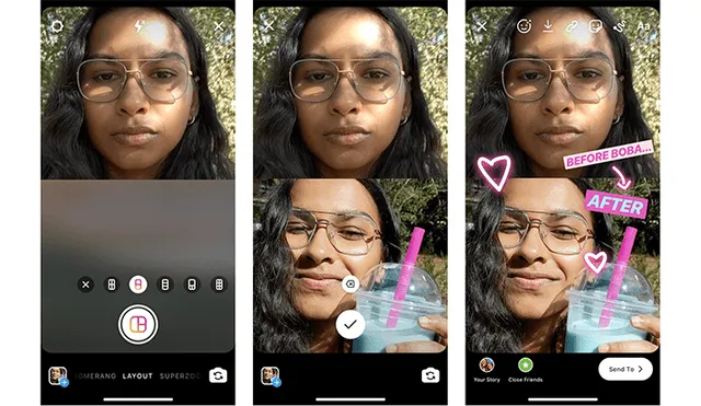 Instagram lanza Layout para la sección de Historias.