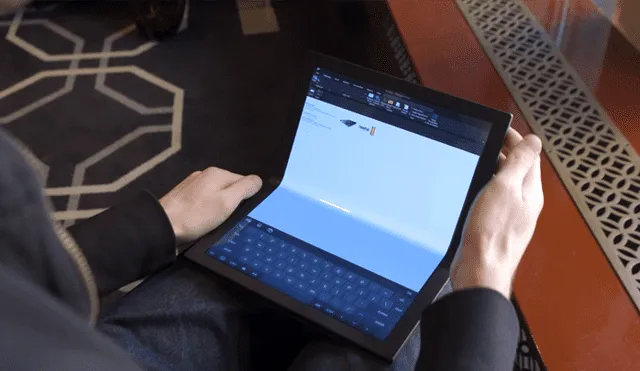 Lenovo presenta la primera computadora con pantalla plegable del mundo [VIDEO]