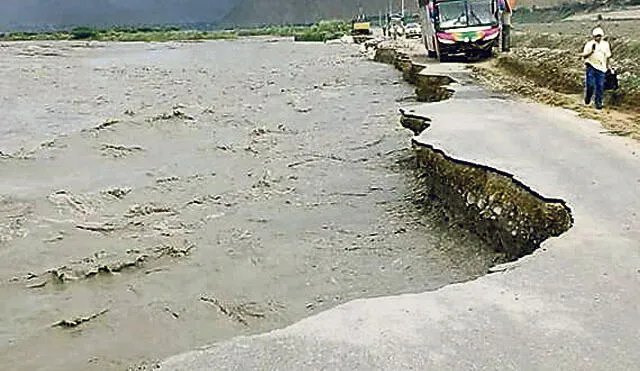 En La Libertad 369 km de carreteras fueron afectadas por El Niño costero