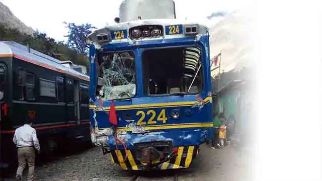 Detienen a maquinistas de trenes que chocaron en Cusco 