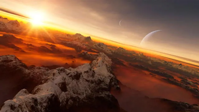 Ilustración de un exoplaneta en zona habitable. Unión Astronómica Internacional/L. Calcada.