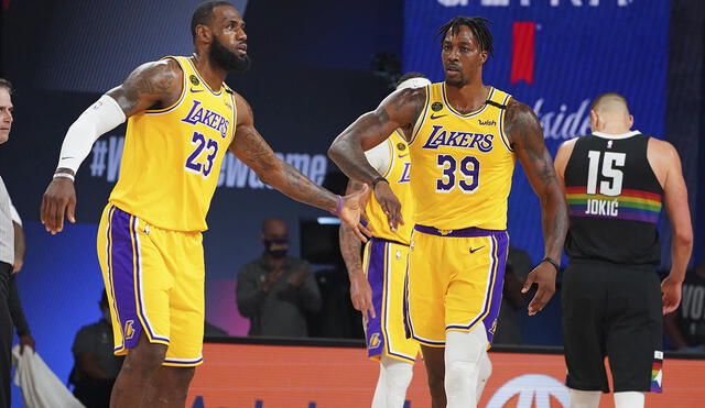 Lakers vs. Nuggets por el Juego 4 de las Finales de Conferencia de los NBA Playoffs. Foto: AFP