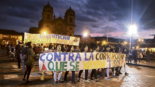 Protestas en Cusco y Puno contra la corrupción política [VIDEO]