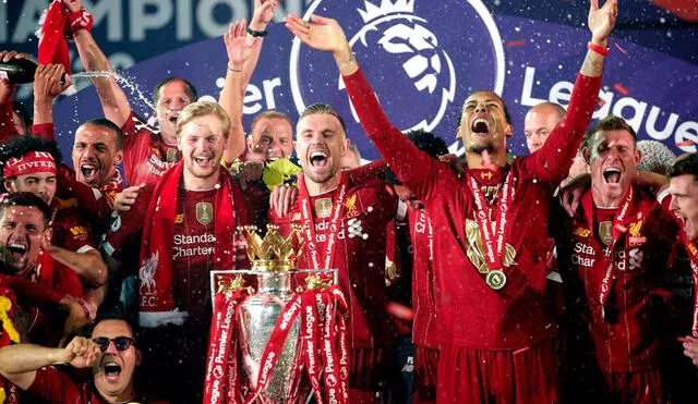 Liverpool conquistó su primera Premier League tras 33 años de sequía. Foto: EFE