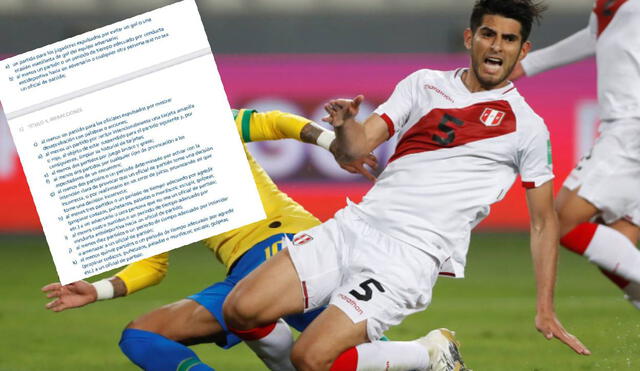 FIFA publicó el reglamento que usó para sancionar a Carlos Zambrano. Foto: FPF