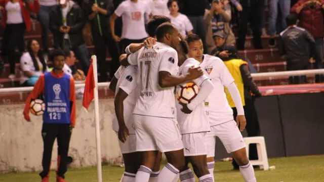 LDU derrotó 1-0 al Deportivo Cali por la ida de los octavos de la Copa Sudamericana [RESUMEN]