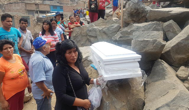 Niña de 4 años muere aplastada por rocas en San Juan de Lurigancho