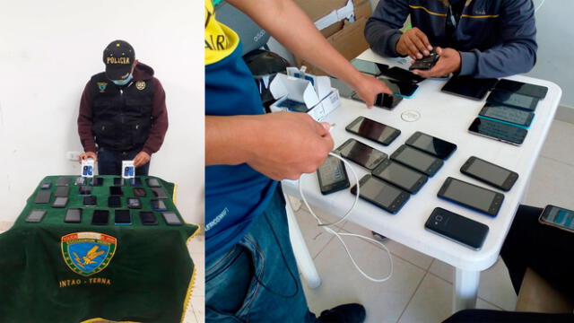 Personal del Grupo Terna decomisó equipos celulares de dudosa procedencia en Chiclayo.