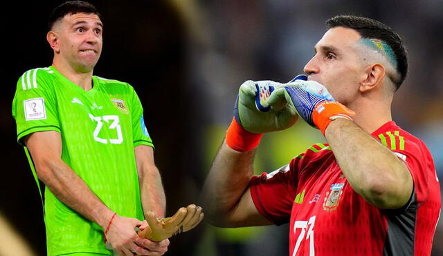 Emiliano 'Dibu' Martínez fue titular en los 7 partidos de Argentina en el Mundial Qatar 2022. Foto: composición GLR/EFE/AP