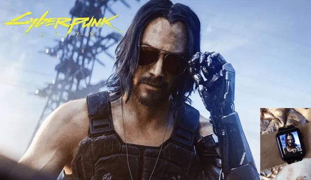 YouTube Viral: Fan de Cyberpunk 2077 coloca a Keanu Reeves en su Smartwatch [VIDEO]