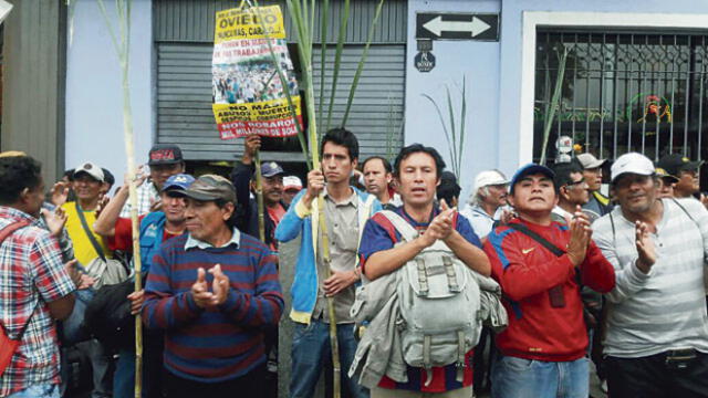 Tumaneños protestaron en OCMA y Congreso contra jueza y Becerril