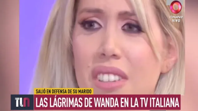 Wanda Nara lloró en Italia al hablar del escándalo entre Mauro Icardi y el Inter