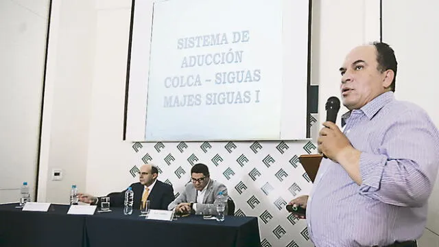 conferencia. Comité Agropecuario de CCIA, además, exigió transparencia en análisis de Adenda 13 para Majes Siguas II.