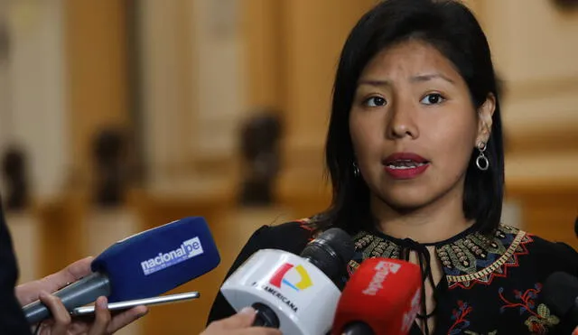 "El Congreso no puede amnistiar a nadie", explicó Indira Huilca. Foto: La República.