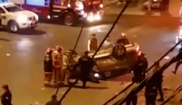 La Victoria: hombre queda herido tras accidente vehicular y delincuentes lo asaltan [VIDEO]