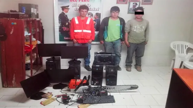Cajamarca: capturan a ladrones que se llevaron equipos de empresa constructora