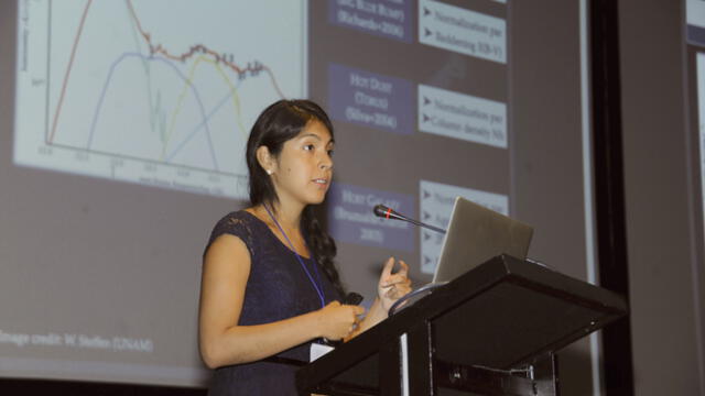 Gabriela Calistro Rivera: investigadora peruana en astronomía y ganadora del premio de la Fundación Gruber. Créditos: Página oficial de Gabriela Galistro en ESO Astronomy.