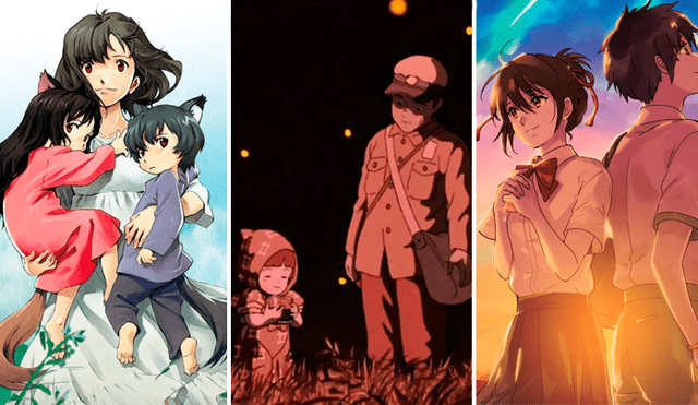 Estas son algunas películas de animación japonesa que te conmoverán. Créditos: Composición