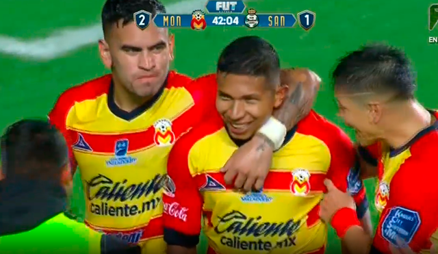 Edison Flores marcó un golazo y una asistencia en el partido entre Monarcas Morelia y Santos Laguna por Liga MX. | Foto: TV Azteca