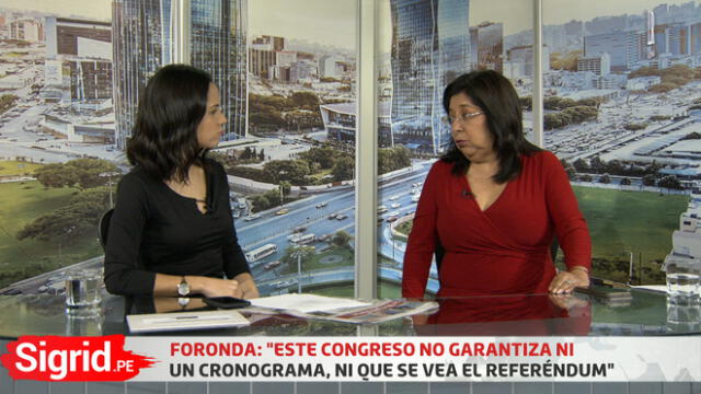 María Elena Foronda: “Este Congreso no garantiza que se vea el referéndum"