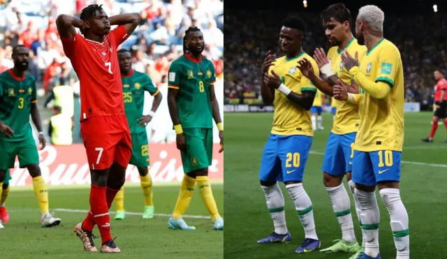 Brasil se enfrenta a Camerún y busca sellar su clasificación en octavos de final. Foto: composición EFE