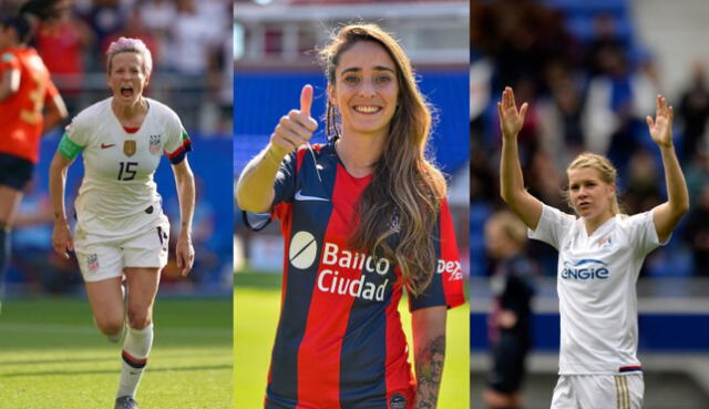 Fútbol femenino: Megan Rapinoe, Macarena Sánchez y Ada Hegerberg