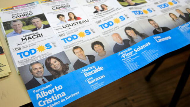 Candidatos que postulan a la Presidencia de la República de Argentina. Foto: AFP