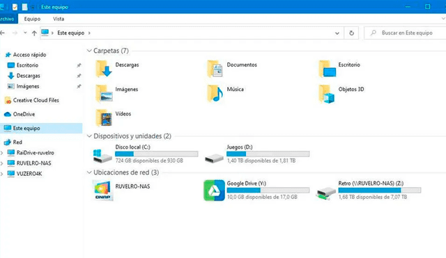 Usa todos tus servicios de almacenamiento en la nube desde un solo lugar con RaiDrive. Imágenes: SoftZone.