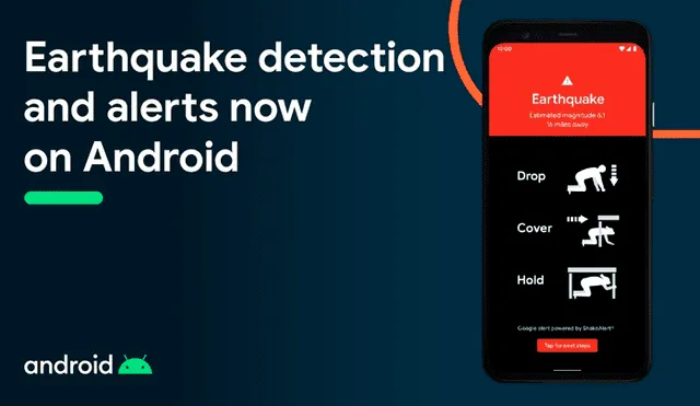 Google planea convertir en sismógrafos todos los teléfonos con sistema operativo Android. Foto: Google.