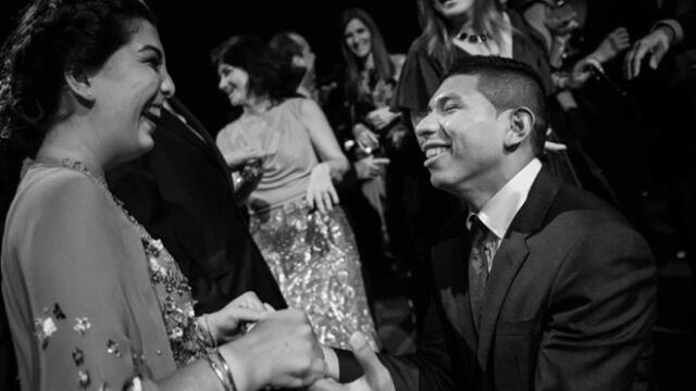 La pareja de enamorados pidieron a sus invitados a no pensar en lo material.