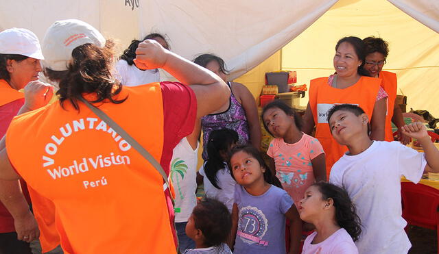 World Vision Perú emprende campaña para beneficiar a niños afectados por las inundaciones
