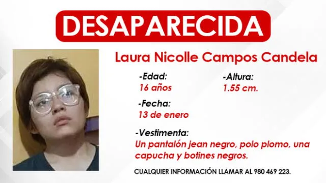 Laura Nicolle Campos Candela desapareció hace casi dos meses.