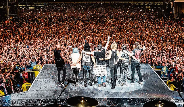 Guns N’ Roses. Canceló show en el Estadio San Marcos este 24 de marzo.
