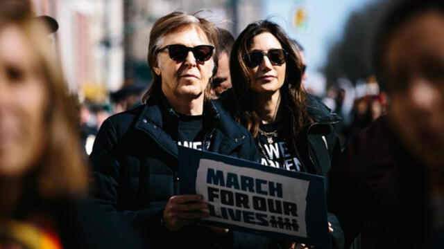 Estados Unidos: Paul McCartney participó en marcha contra las armas y recordó a John Lennon
