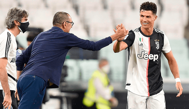 Técnico de la Juventus, Maurizio Sarri, llenó de elogios al portugués a vísperas de una nueva jornada por Serie A. (FOTO: AFP).