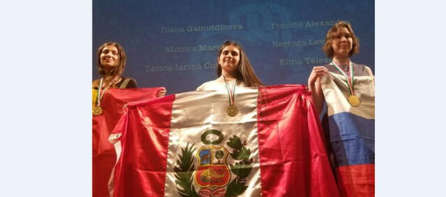 Peruana logra medalla de oro en Olimpiada Femenina de Matemática