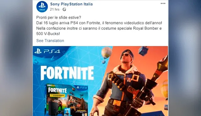 Fortnite revive en Italia por situación de confinamiento. Número de jugadores se dispara.