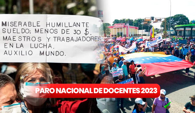 La protesta de maestros y transportista continuará hasta llegar a un acuerdo con el Gobierno de Nicolás Maduro. Foto: @GremioDocente/ Twitter/ composición LR