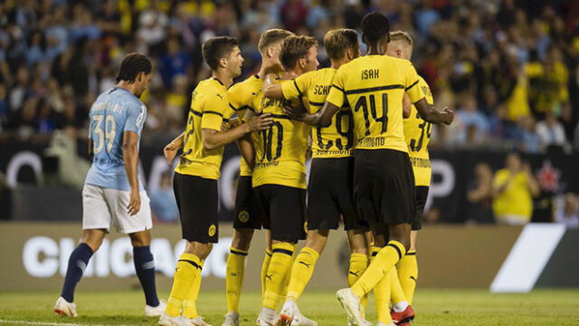 Manchester City cayó 1 a 0 ante Borussia Dortmund por la International Champions Cup 