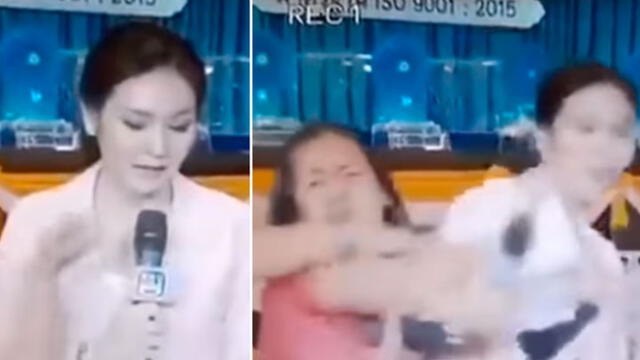 Mujer ataca con destornillador a presentadora de televisión en pleno programa [VIDEO]