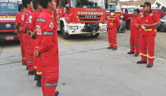 Bomberos requieren alimentos e implementos durante cuarentena en Trujillo