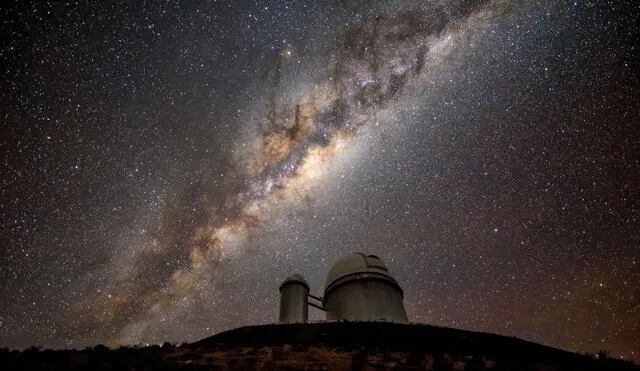 Vista del centro de la Vía Láctea desde el Observatorio La Silla, en Chile. Foto: ESO