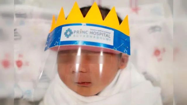 Tailandia: Hospital pone máscaras a recién nacidos para protegerlos del COVID-19 [FOTOS]