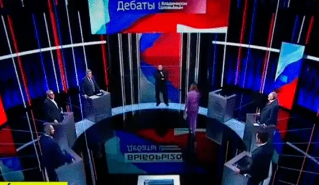 Rusia: candidata presidencial fue insultada durante debate televisivo [VIDEO]